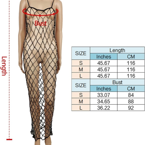 See through long dress bodycon swimsuit cover up - Picture 5 of 5